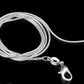 1MM 925 Sterling Silver Chain Fashion Sliver Necklace High Quality Snake Chain For Men And Women