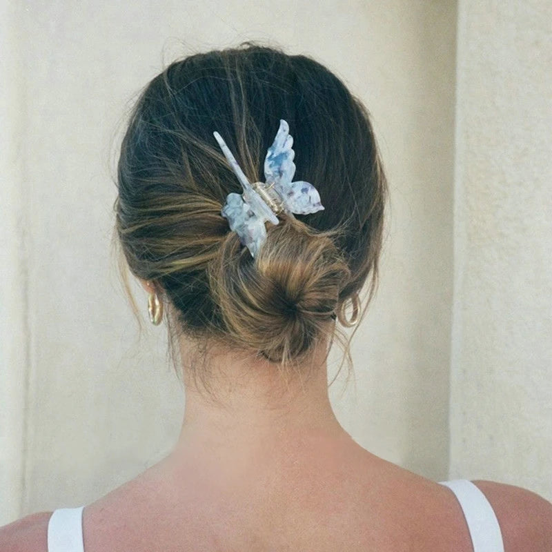 French Retro Butterfly Hair Clips