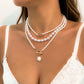 Ingemark Vintage Imitation-Pearl Heart OT Buckle Pendant