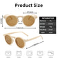 Children Vintage Frosted Round Outdoor Sun Protection Sunglasses