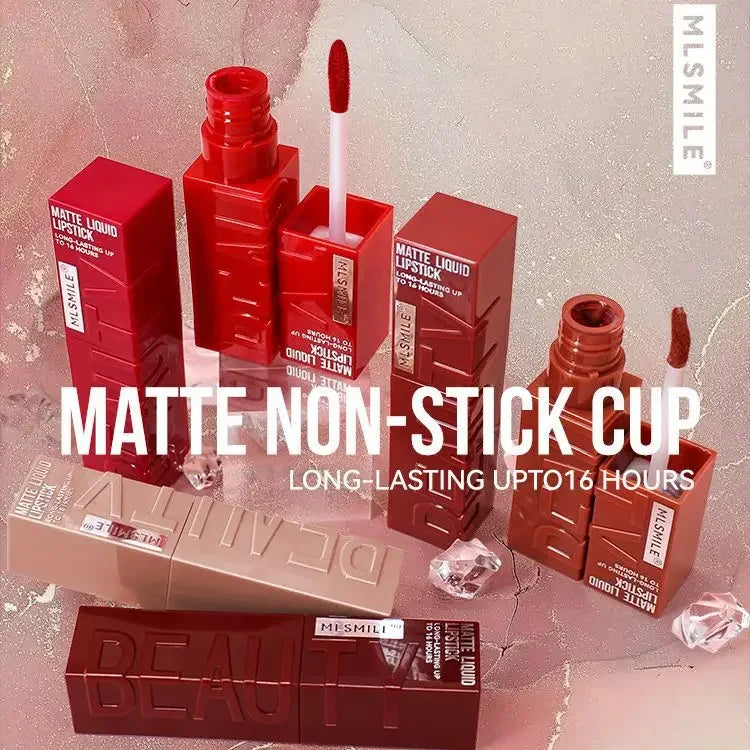 Non Stained Cup Matte Lip Glaze Non Fading Liquid Lipstick