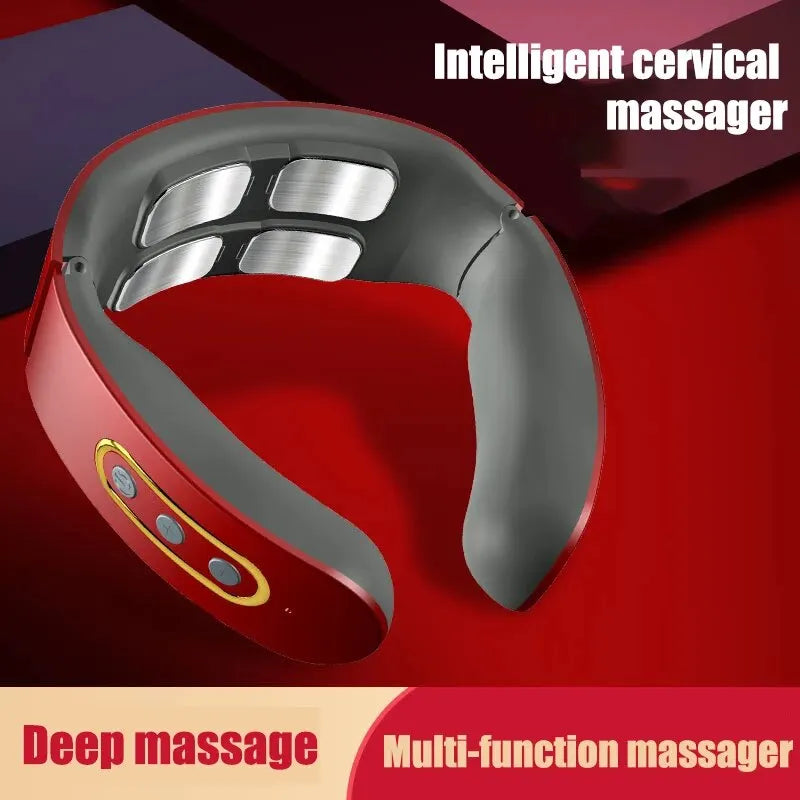 Neck Massager Shoulder Pulse Hot Compress Massager