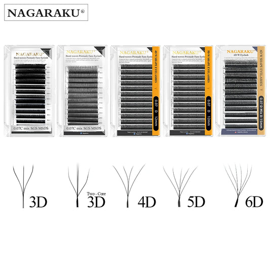 NAGARAKU Automatic Flowering W Shape  Bloom 3D 4D 5D 6D Premade