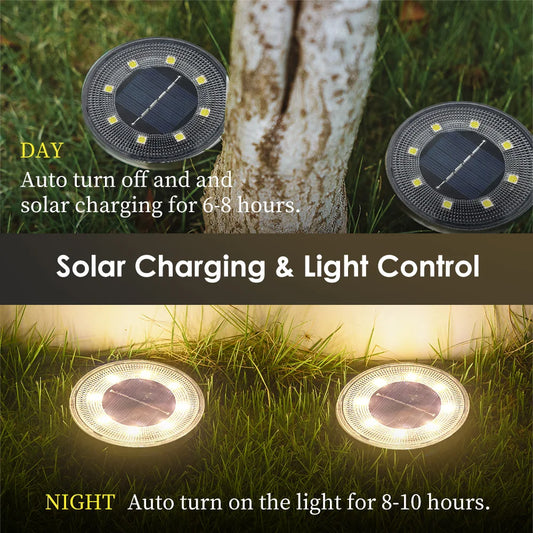 Waterproof LED Outdoor Solar Power Ground Light