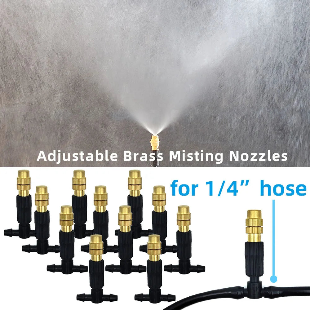 15-30M Outdoor Misting Cooling System Garden Irrigation Watering