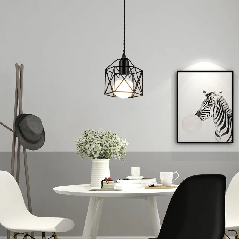 Modern LED Pendant Light Iron Gold Black Minimalist