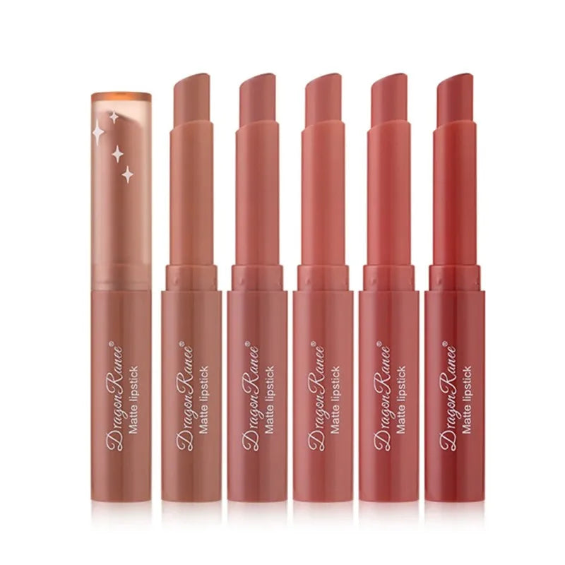 1Pc Nude Matte Lipstick Waterproof Long Lasting