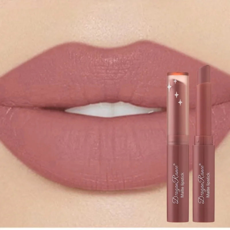 1Pc Nude Matte Lipstick Waterproof Long Lasting