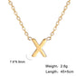 Cazador Minimalist Initial A-Z Letter Necklace for Women